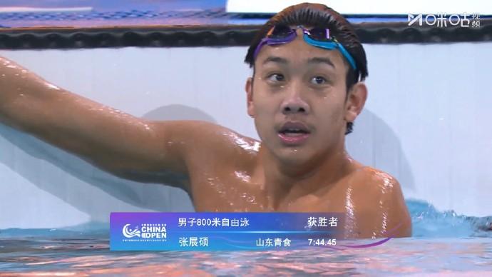  18岁小将张展硕强势问鼎男子800米自由泳；潘展乐遗憾落榜领奖台；中国游泳公开赛圆满落幕。 体育新闻 18岁小将张展硕强势问鼎男子800米自由泳；潘展乐遗憾落榜领奖台；中国游泳公开赛圆满落幕。 体育新闻