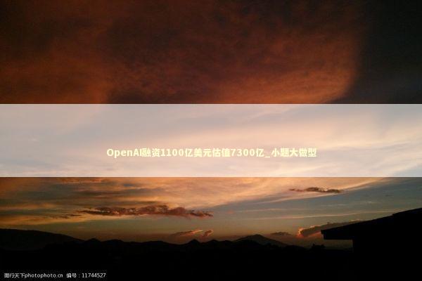OpenAI融资1100亿美元估值7300亿_小题大做型