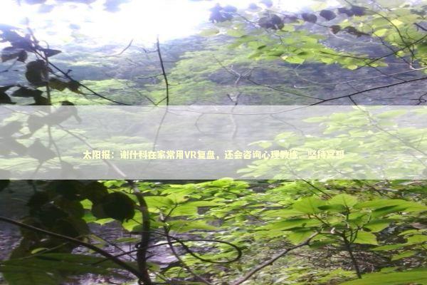 太阳报:谢什科在家常用VR复盘,还会咨询心理教练、坚持冥想 太阳报:谢什科在家常用VR复盘,还会咨询心理教练、坚持冥想 新闻