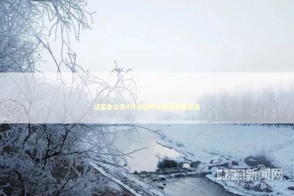 证监会公布4件全国两会建议提案答复 新闻