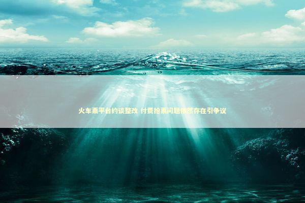 火车票平台约谈整改 付费抢票问题依然存在引争议 新闻